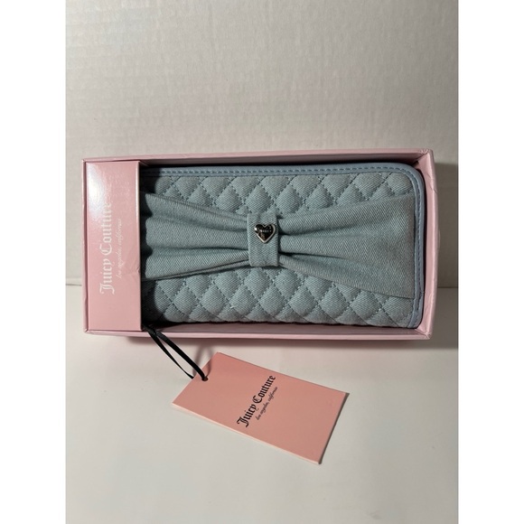 Juicy couture denim wallet nwt - Picture 1 of 4